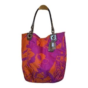 Coach Bonnie Cashin Parker NYC Multi-Color Large Nylon Tote Bag
